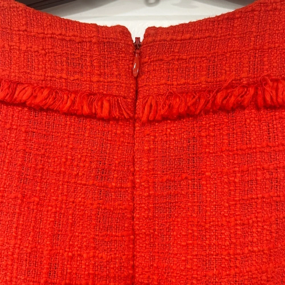 J. Crew Red Fringe Mini Dress